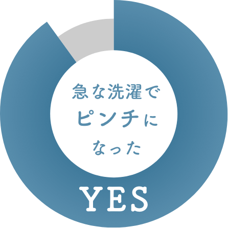 急な洗濯でピンチになった